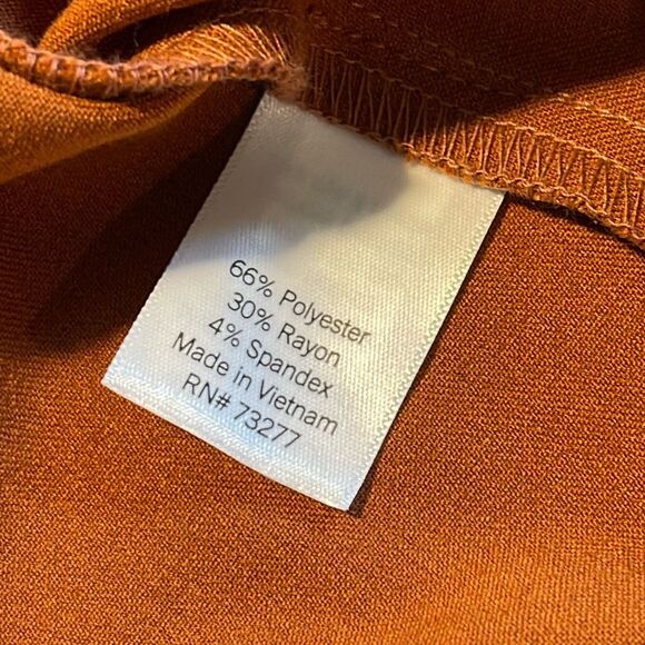 Lauren Conrad Womens Ruffled Collar Button Front Twill Trench Coat Brown‎ Medium - Picture 5 of 8